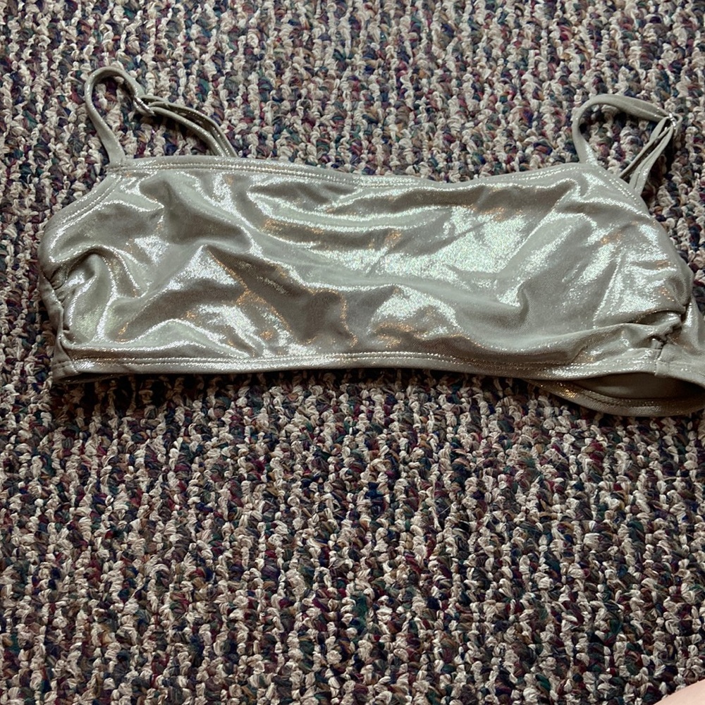 Gold Bikini Top perfect for summer. Size medium.